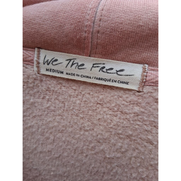We The Free Free People For The Win Pink Mauve Oversized Hoodie Sweatshirt M - Picture 10 of 16